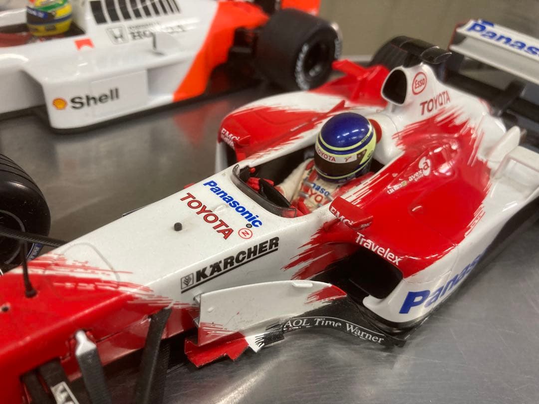 F1ミニカー3台セット 1/18 マクラーレン フェラーリ トヨタ