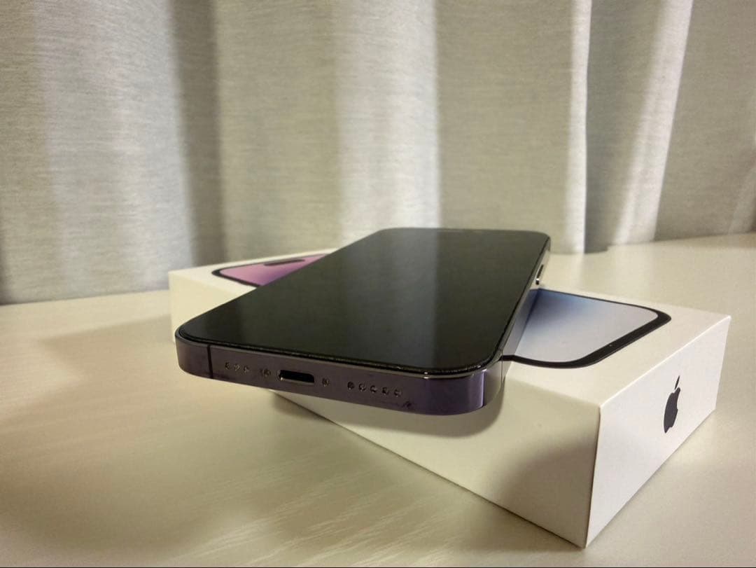 美品★iPhone 14 Pro 256GB ディープパープル SIMフリー