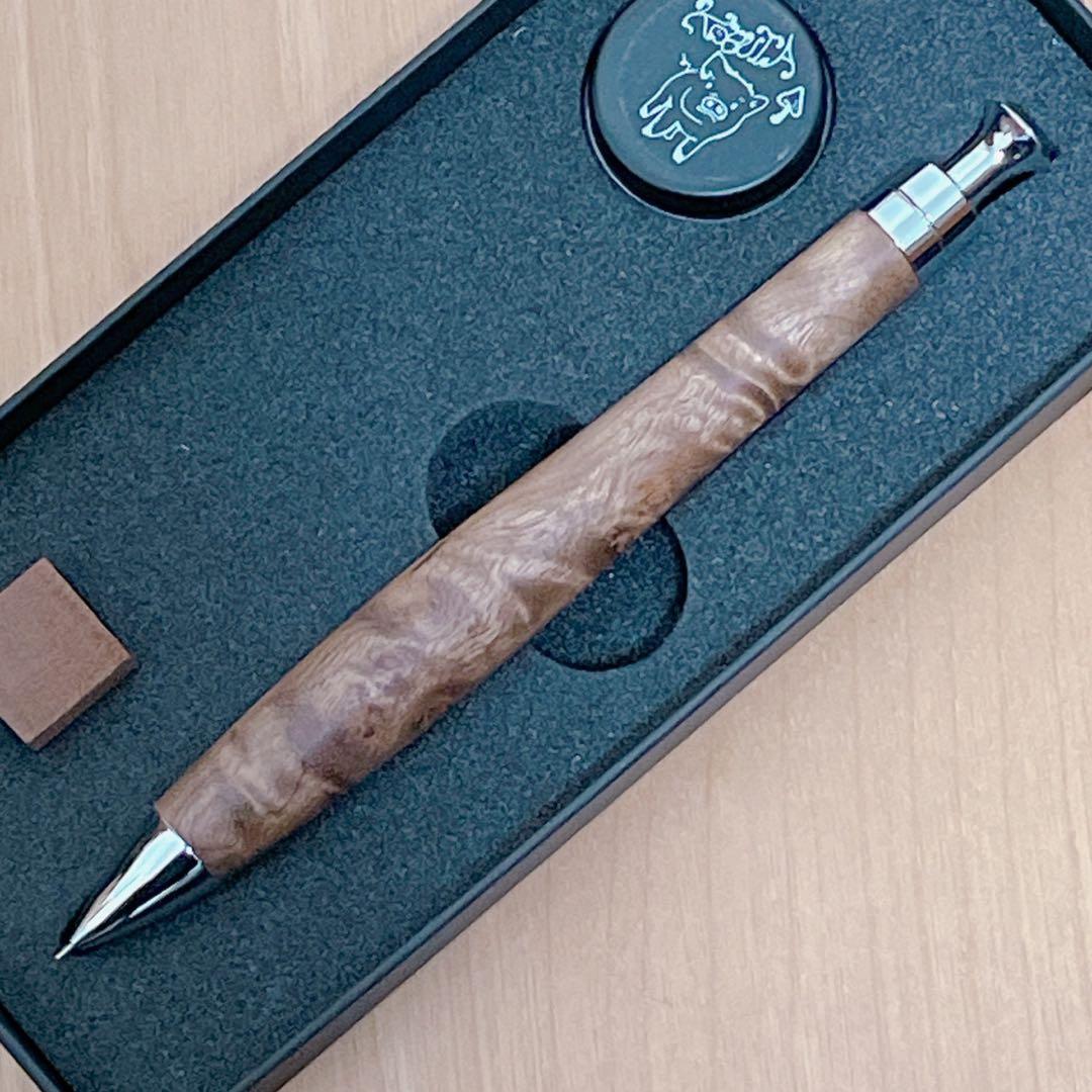 【24時間以内発送】こぶた工房 極上杢 マーブルウッド シャープペンシル