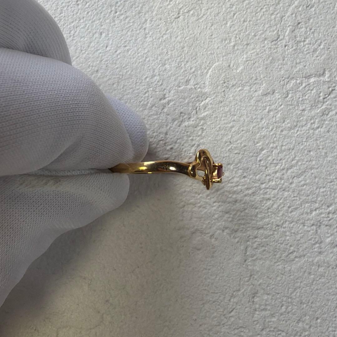 K18 ハート リング