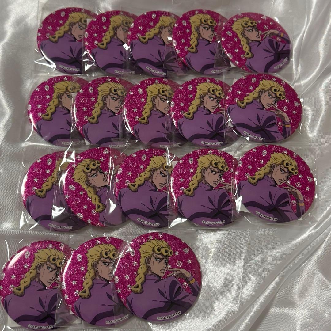 ジョジョワールド 3ジョルノ グリッター缶バッジ