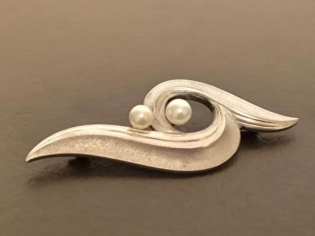 MIKIMOTO ミキモト アコヤ真珠 パール ヴィンテージ　ブローチ