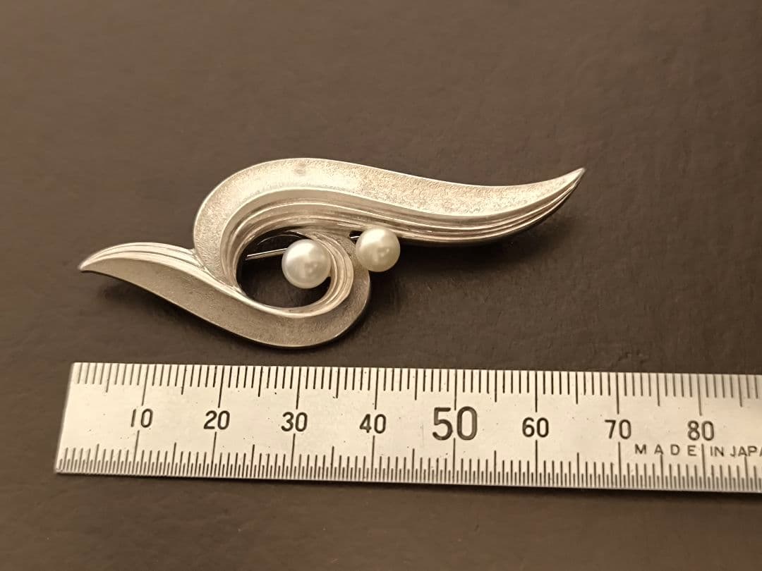 MIKIMOTO ミキモト アコヤ真珠 パール ヴィンテージ　ブローチ