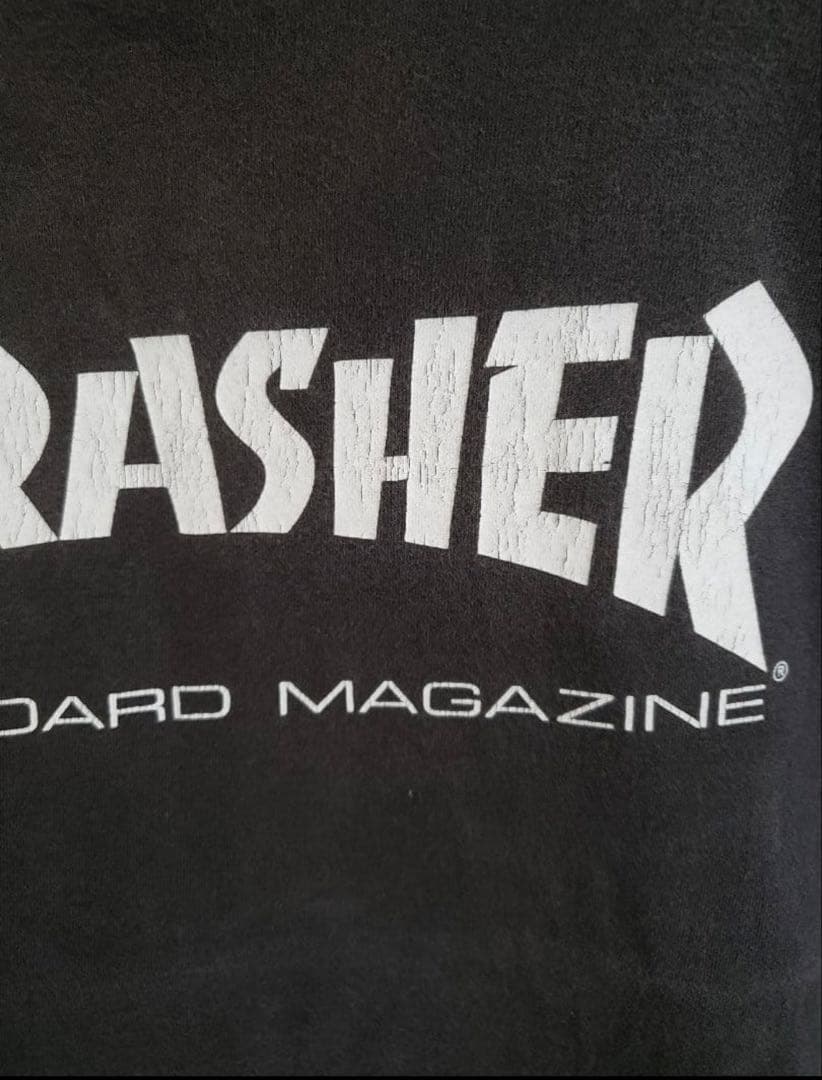 スラッシャー　THRASHER　Tシャツ　ヴィンテージ　黒　ONEITA