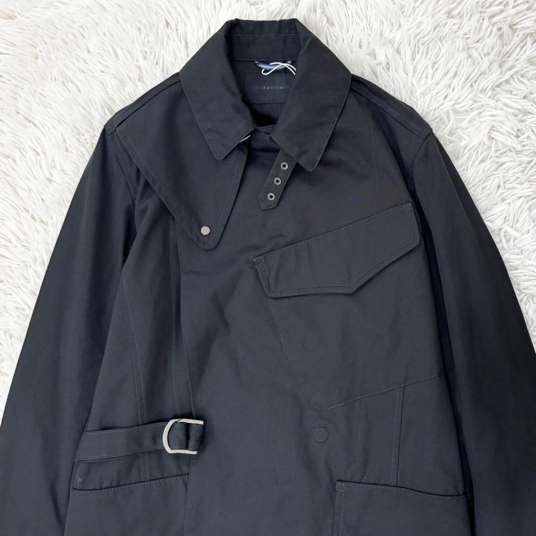 新品未使用 junhashimoto マグボタン タイロッケンコート 黒 2