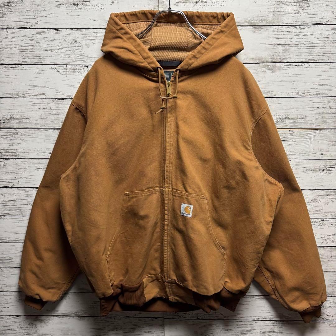 545【希少なXL】カーハート　ダック地　人気モデル　アクティブジャケット