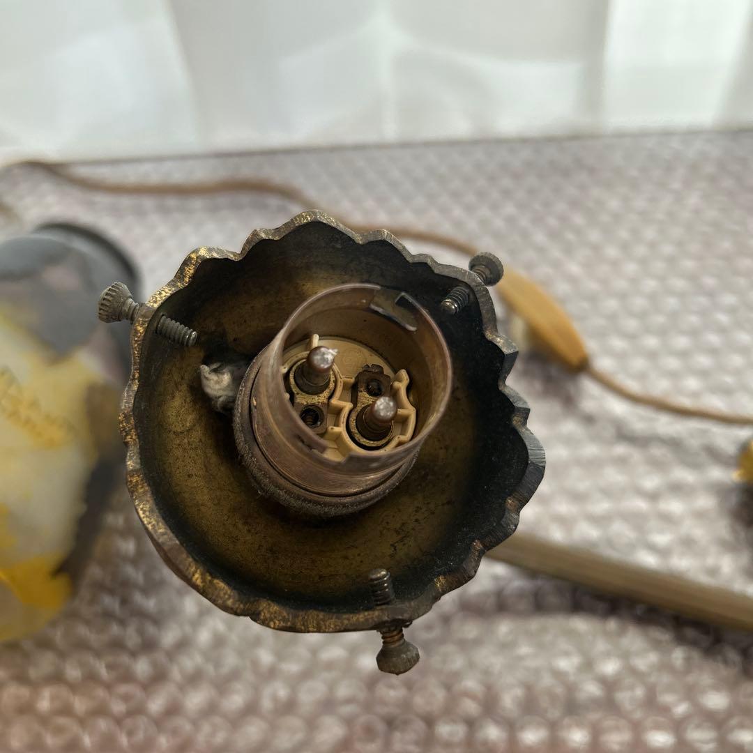 ドーム ナンシー 枯葉文 スタンドランプ