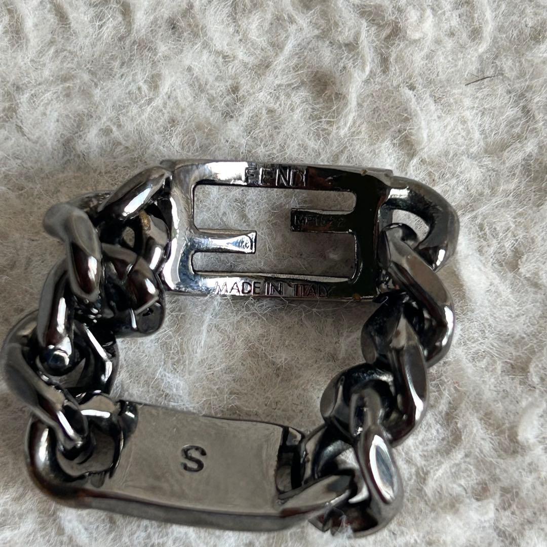 超激レア✨フェンディ チェーンリング 喜平 FFロゴ ズッカ メッキ イタリア製