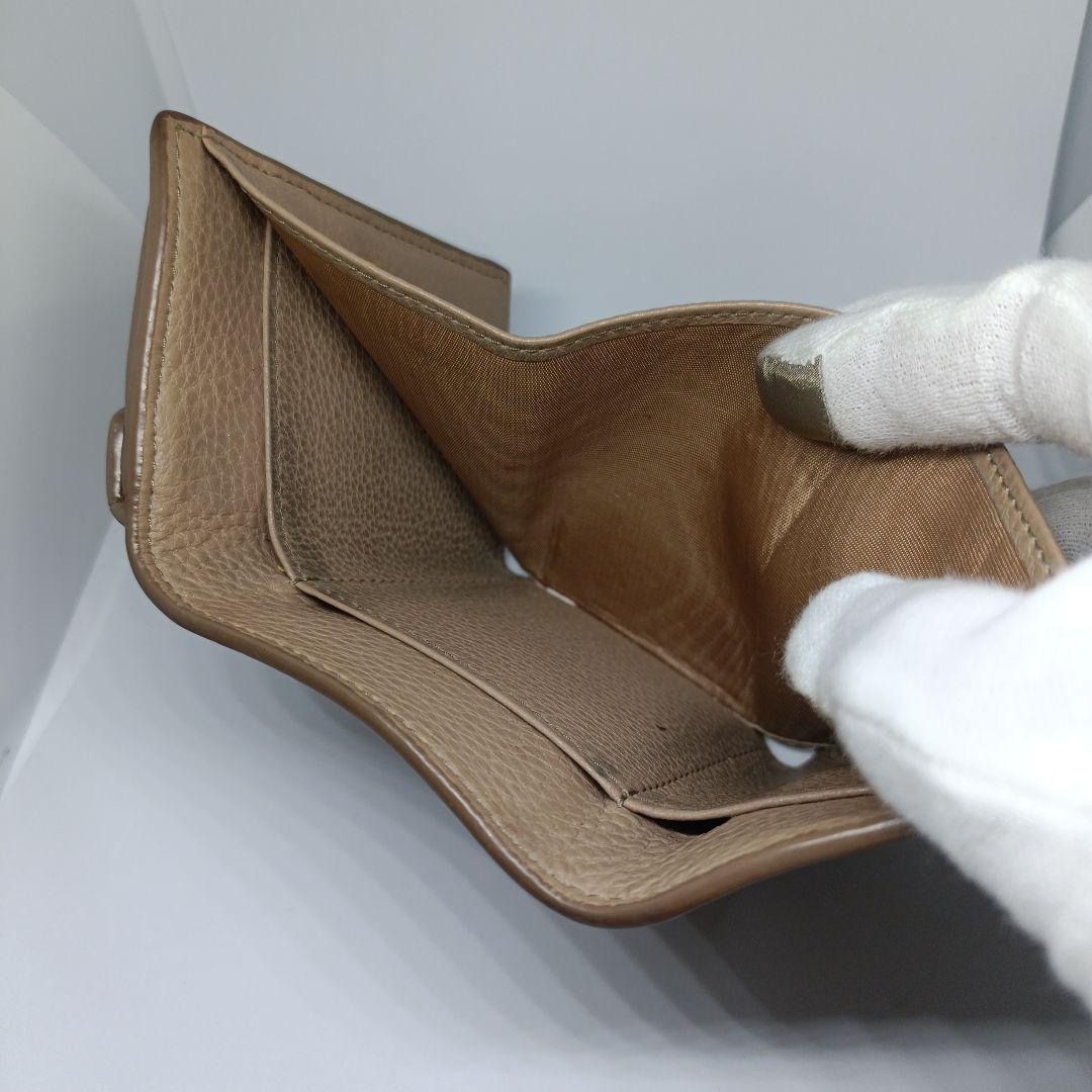 プラダ三つ折り財布 PRADA折財布ベージュ