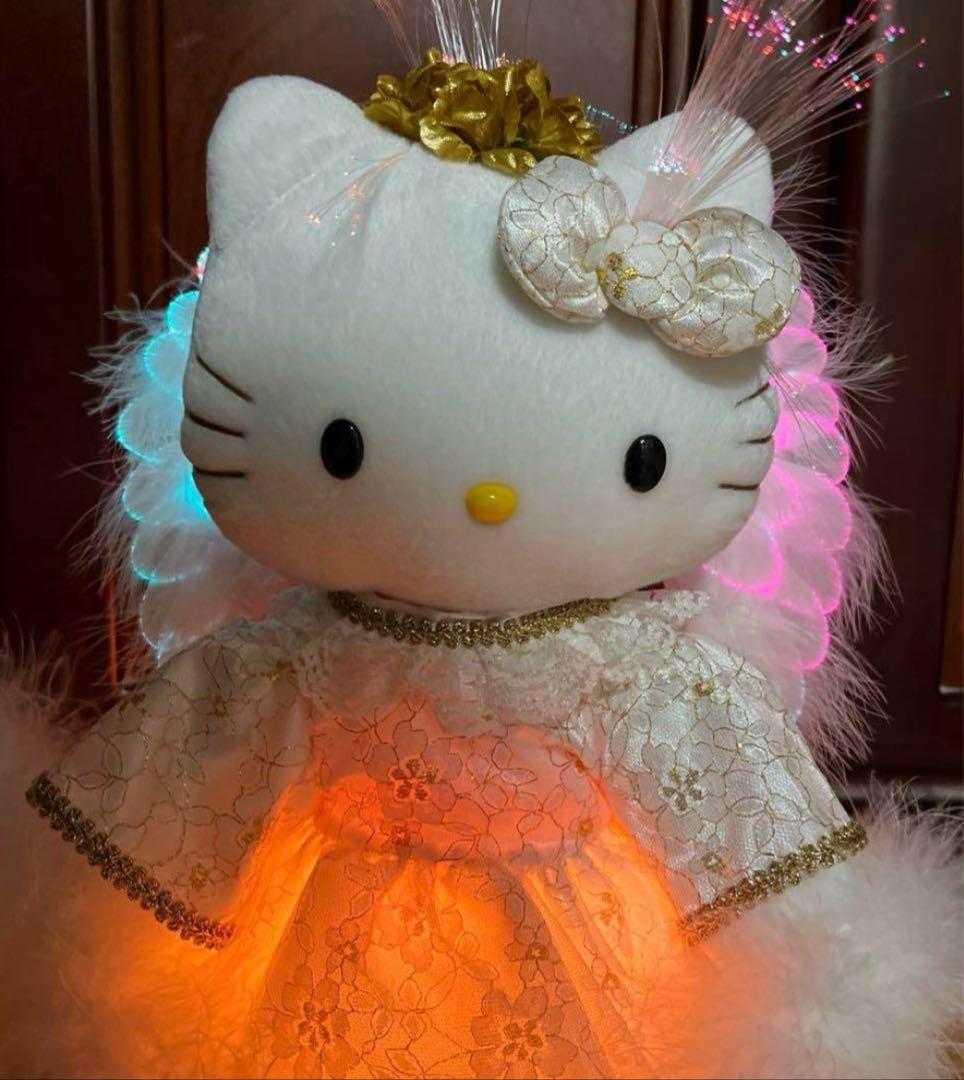 ハローキティ　ぬいぐるみ　LEDライト　天使　激レア　レトロ　希少　廃盤品　値下
