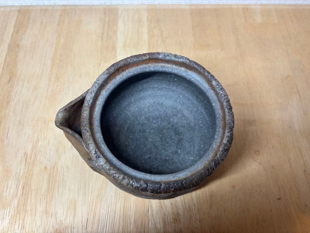 ㊵備前焼 宝瓶 登り窯 ザクロ 柘榴 ざくろ 手びねり 急須