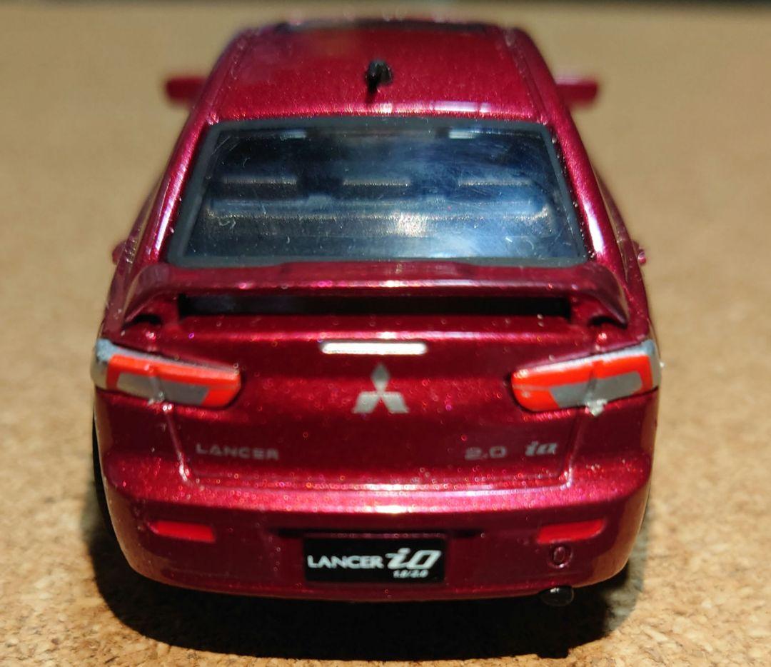 三菱海外仕様 ギャランフォルティス メタリックレッド ミニカー