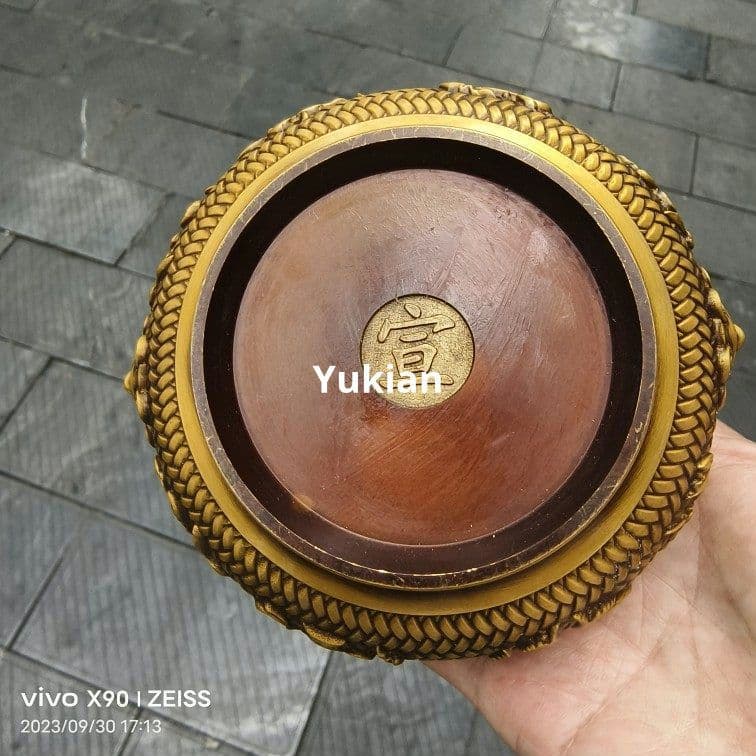 銅器 獅頭炉 五福臨門八宝薫香炉 香道具 装飾品 工芸品 美術品