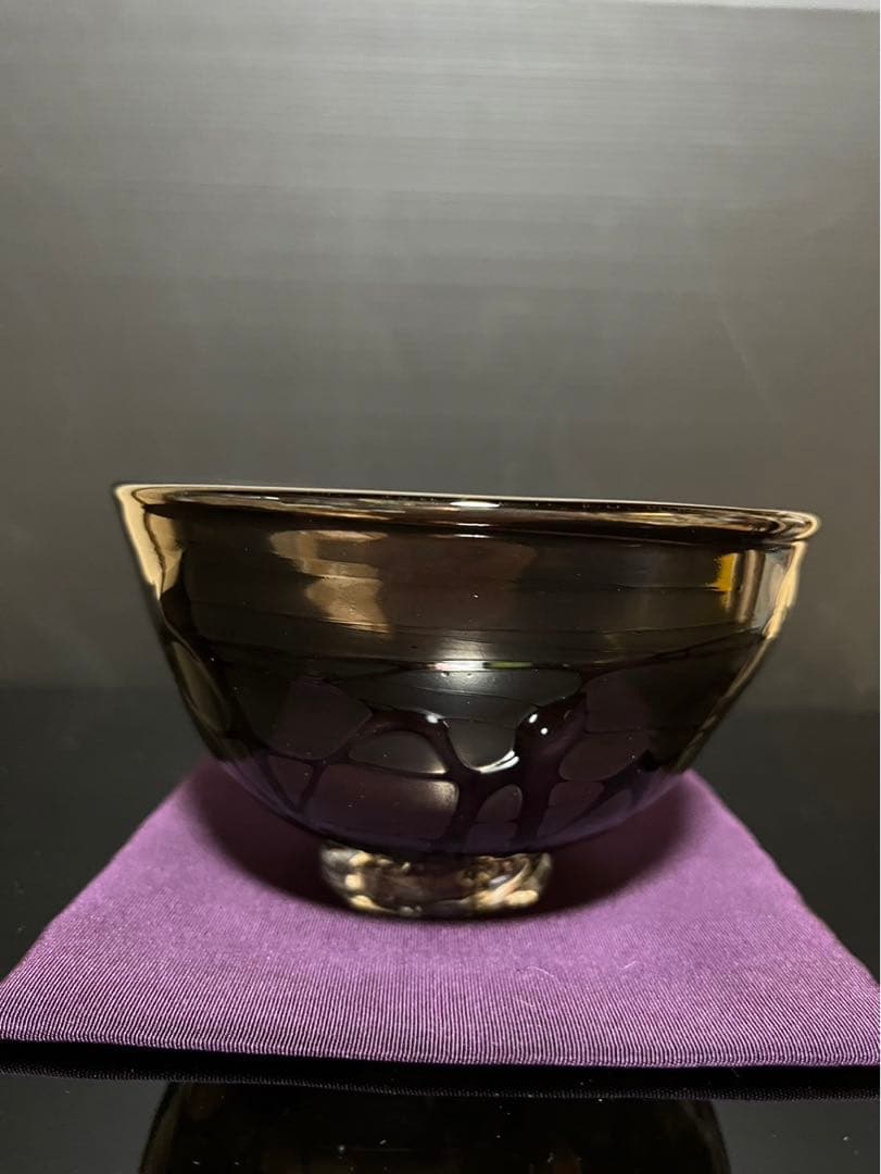 吉野晃司　ガラス茶碗　義山茶碗