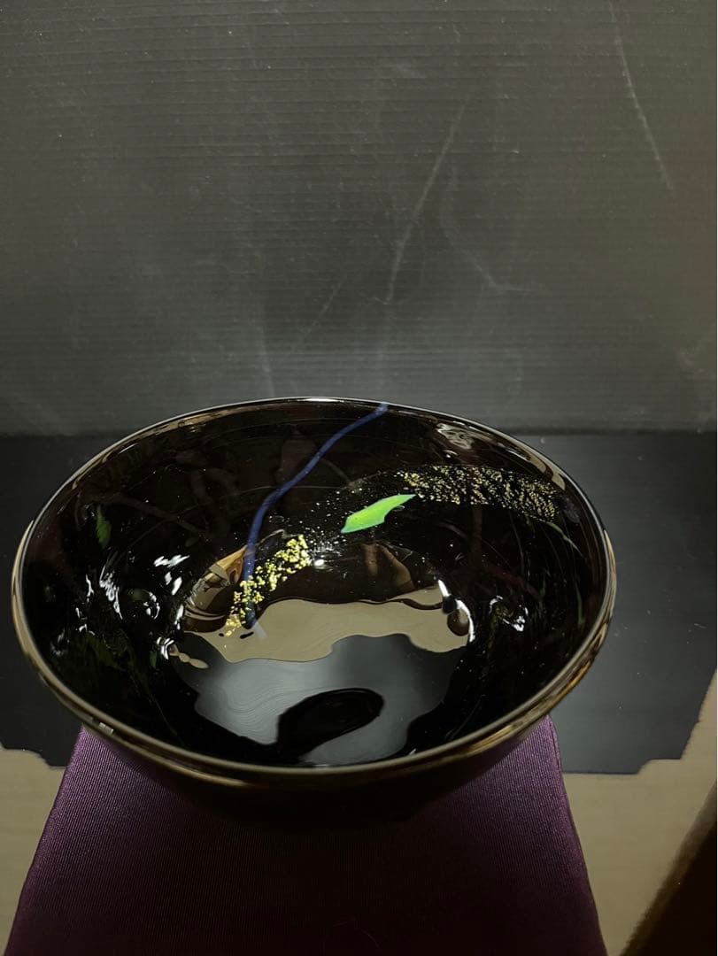 吉野晃司　ガラス茶碗　義山茶碗