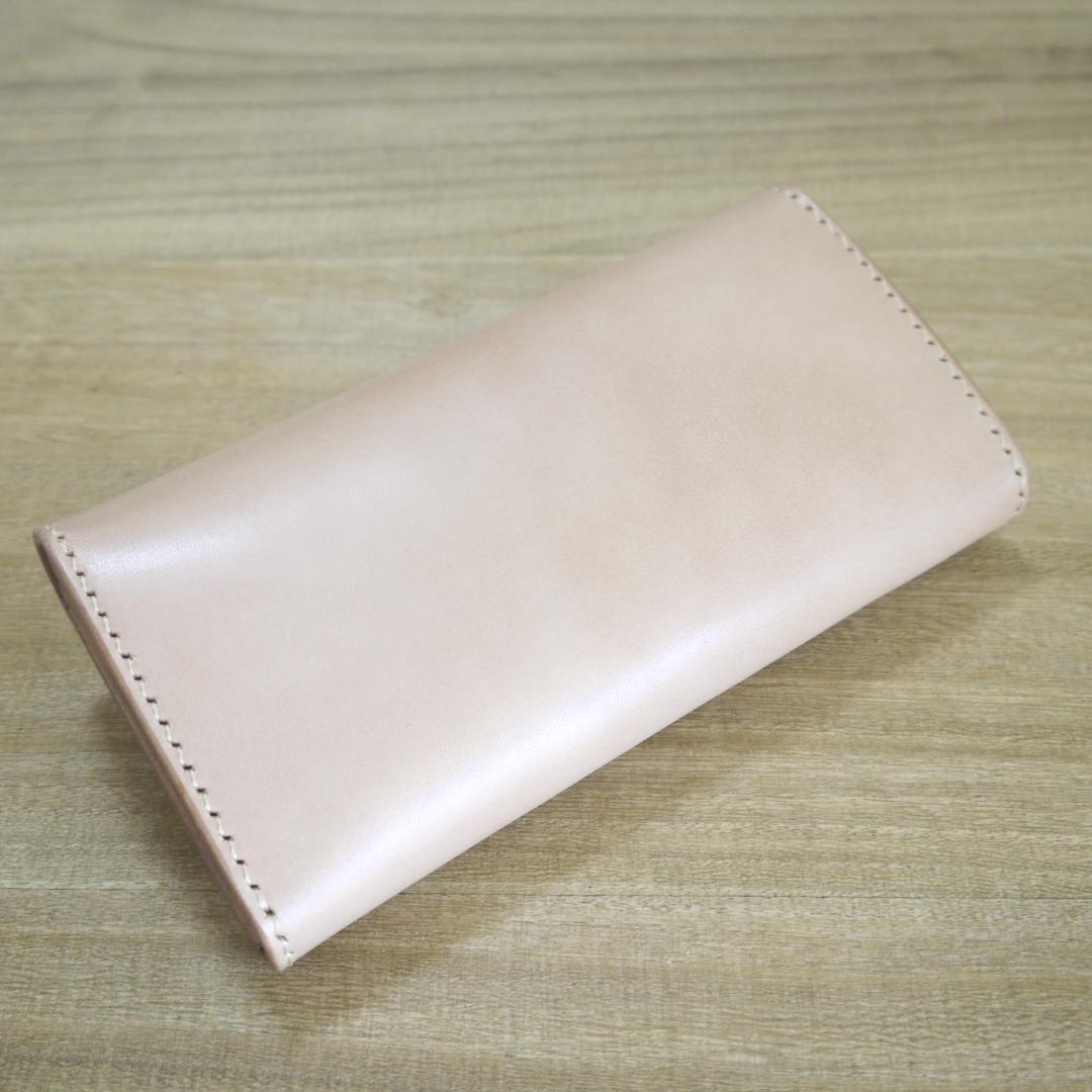 【me.様】　栃木レザー　サドルレザー　赤タグ付　ロングウォレット　三つ折り