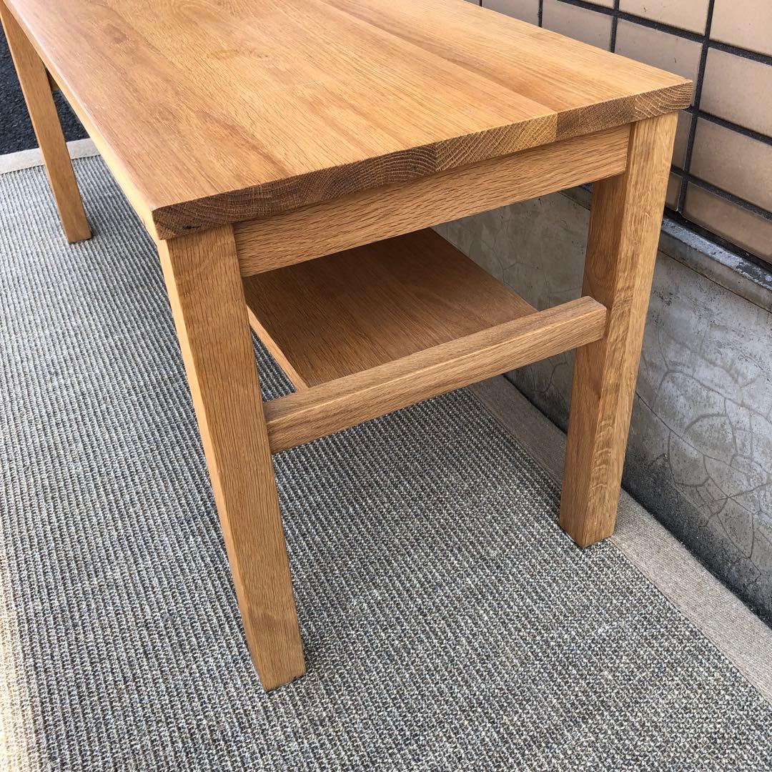 か1● 無印 無垢材ベンチ・オーク材