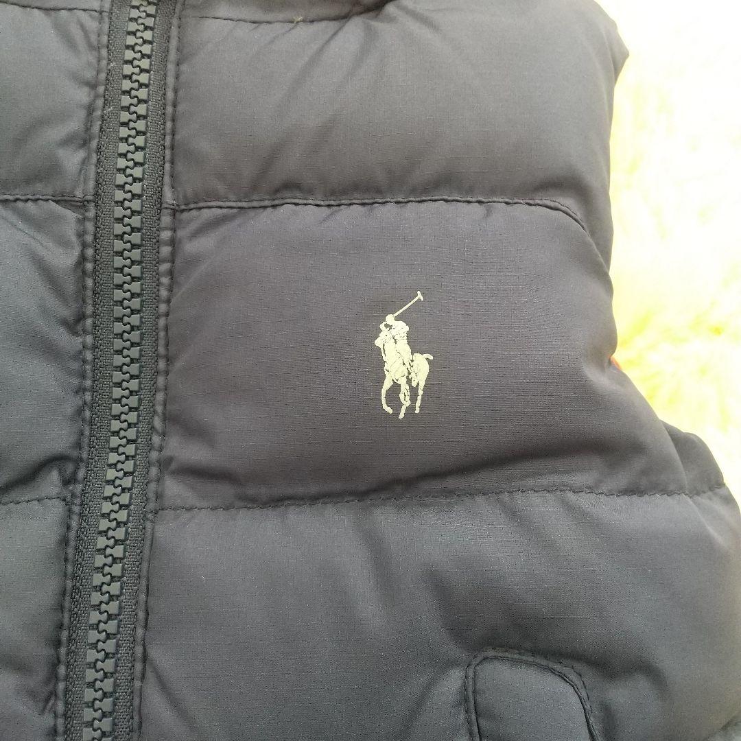 新品タグ付き☆ ラルフ・ローレン ダウンベスト 赤×ネイビー リバーシブル