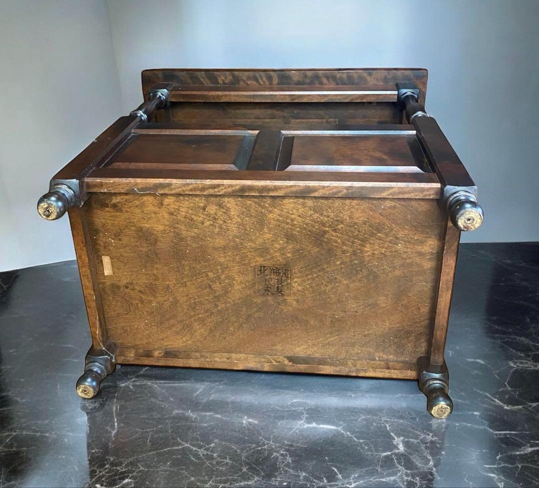 toyo★ 北海道民芸家具　民藝　マガジンラック　花台　重厚感高級感抜群！