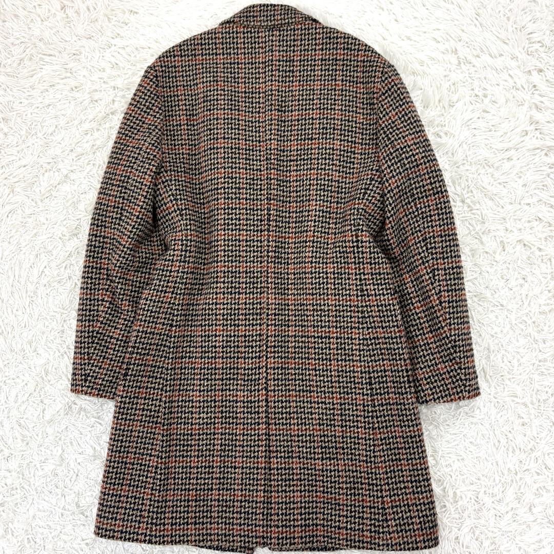 希少　ザラ　チェスターコート　イタリア製　高級生地メーカー　千鳥柄　キルティング