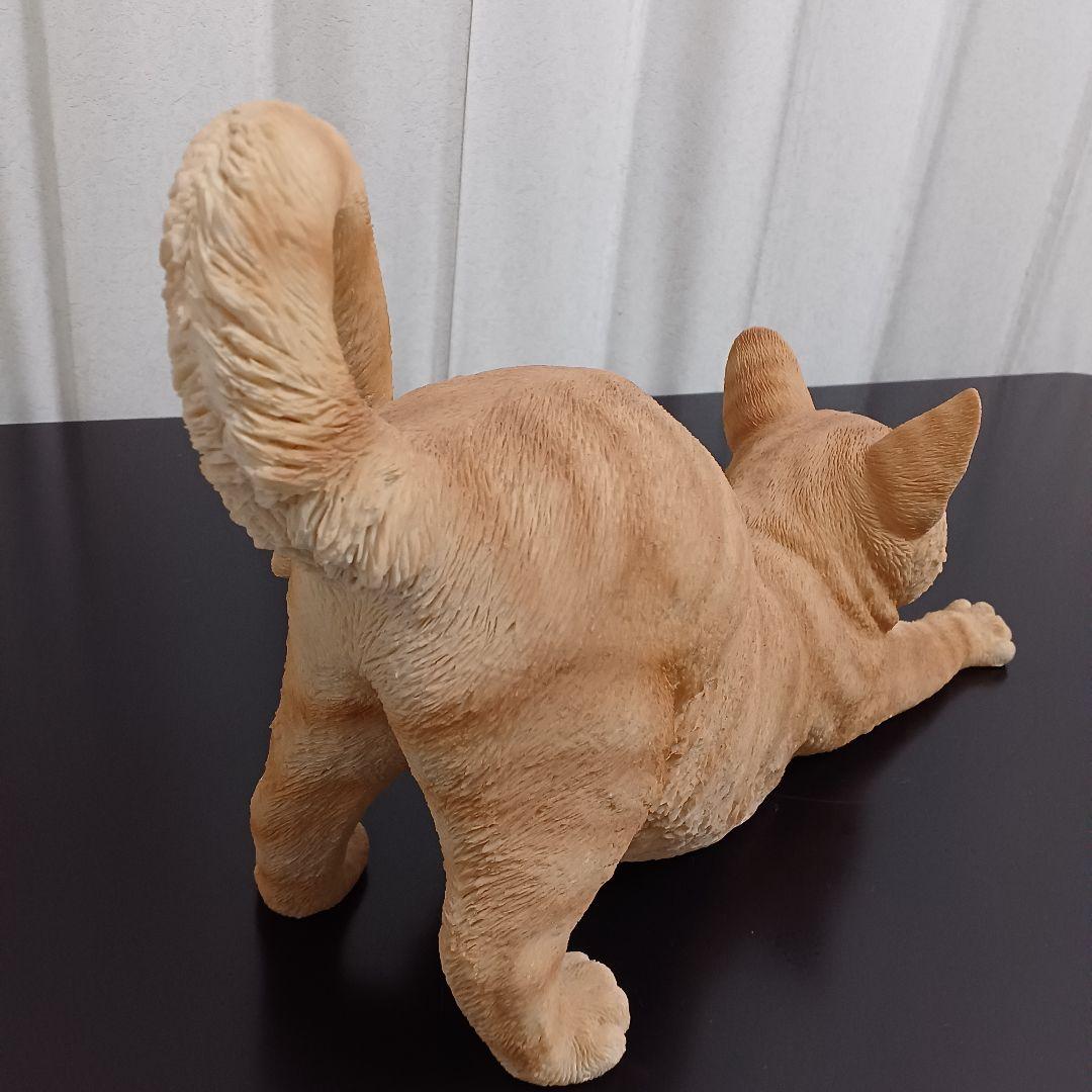 猫 雑貨 ガーデンオブジェ 置物 置き物 茶トラ リアル ネコ ねこ