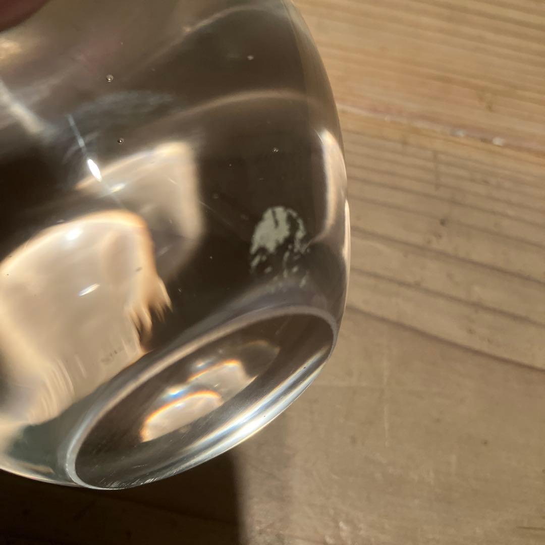 美品 ヴィンテージ ガラス 馬　りんご 置物 オブジェ ずっしり　クリスタル