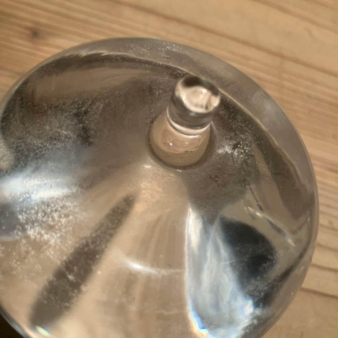 美品 ヴィンテージ ガラス 馬　りんご 置物 オブジェ ずっしり　クリスタル