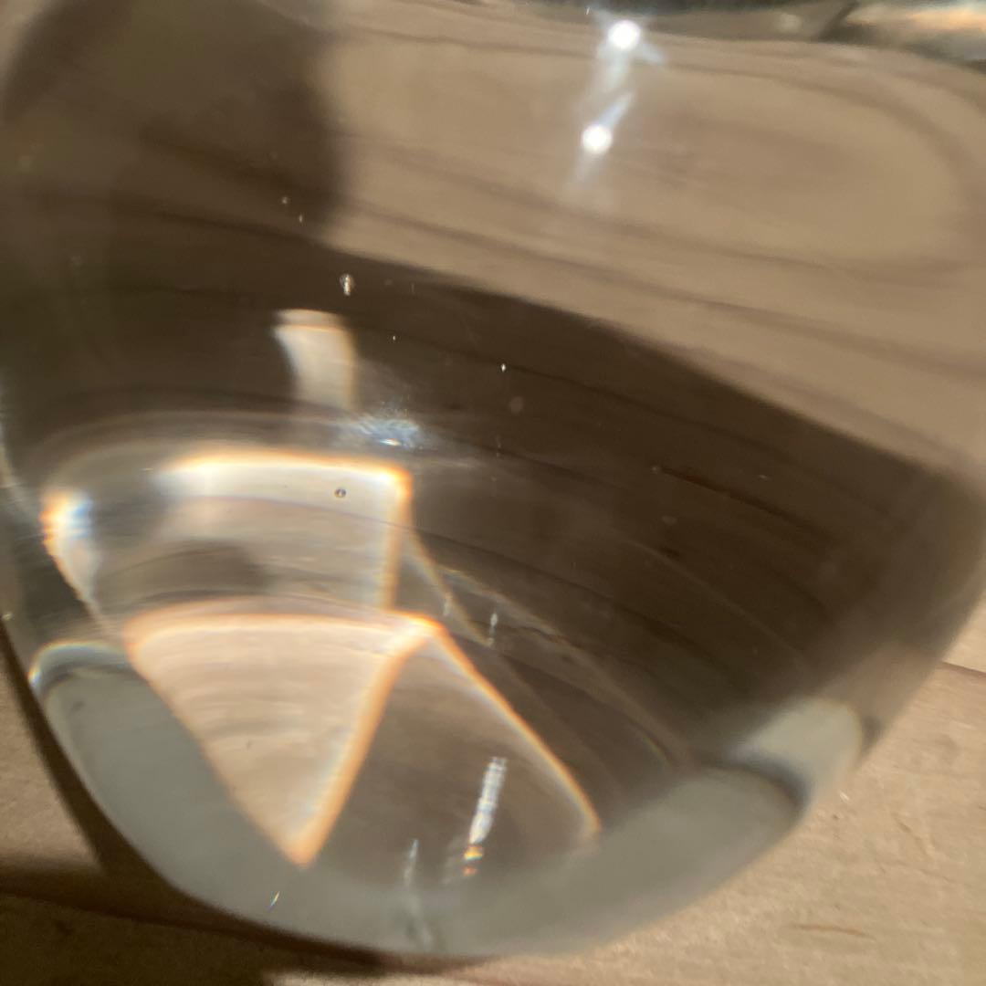 美品 ヴィンテージ ガラス 馬　りんご 置物 オブジェ ずっしり　クリスタル