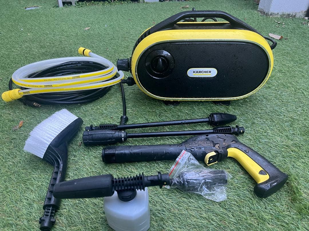 KARCHERケルヒャー高圧洗浄機JTKサイレントS 、車バイク&外構洗剤セット