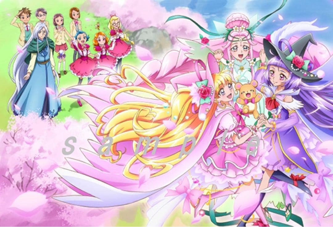 魔法使いプリキュア 宮本絵美子 描き下ろし イラスト 布ポスター B2サイズ 4