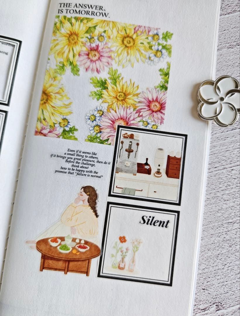 繁星梦屿《拾花酿春》海外マスキングテープ　マステ 【2445】