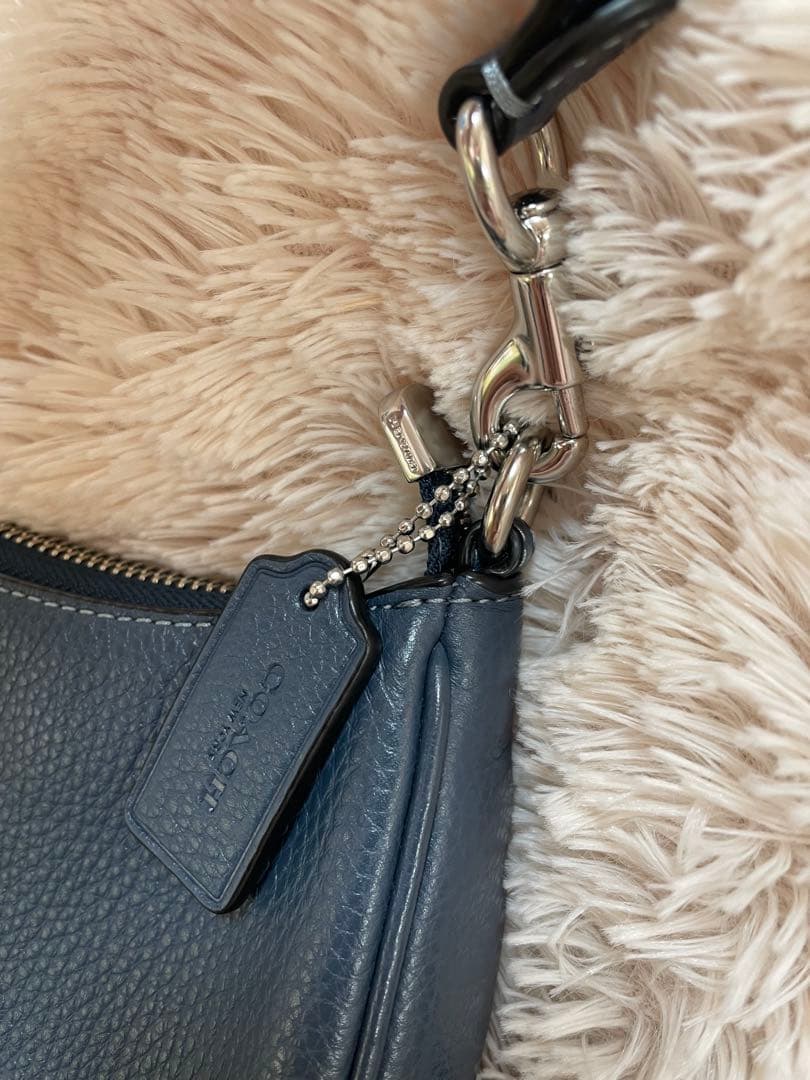 COACH ショルダーバッグ 2way ハンドバッグ ネイビー