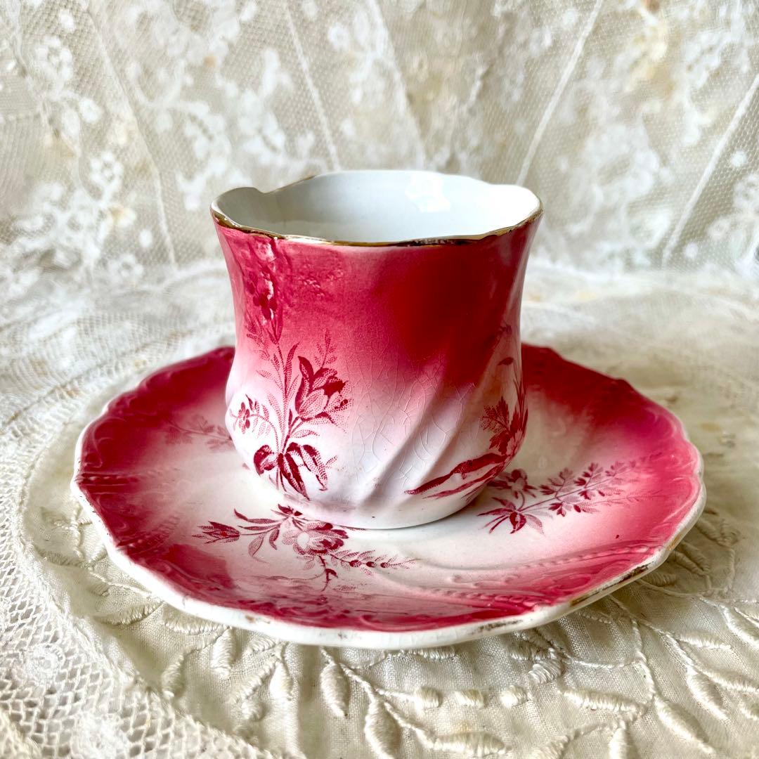 サルグミンヌ　ペルセPERSE C&S フランスアンティーク　カップ&ソーサー