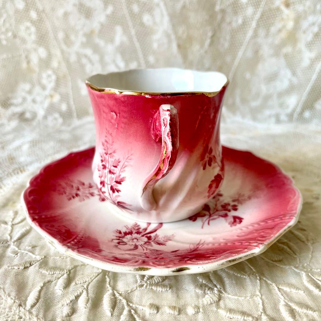 サルグミンヌ　ペルセPERSE C&S フランスアンティーク　カップ&ソーサー