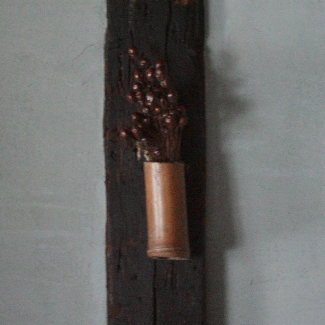 小さな 竹 掛け花入れ 花器 古道具 アンティーク