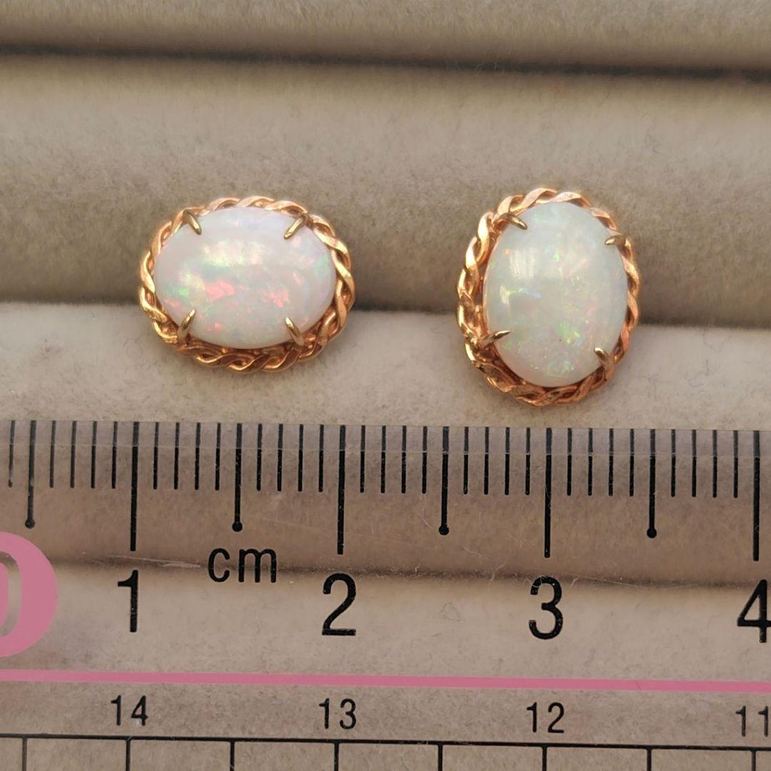 K18　オパールピアス