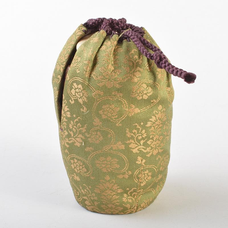 茶道具　備前焼　肩衝茶入　仕覆・箱付　V　6671