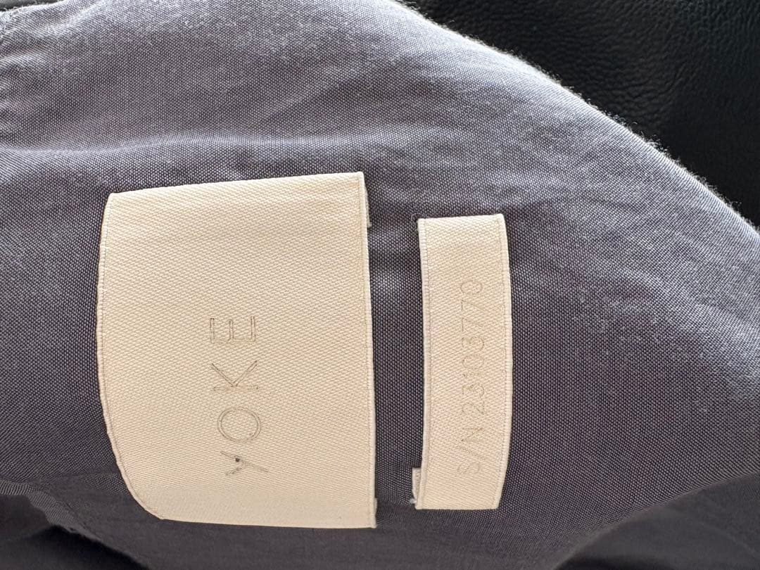 初*乃様 【YOKE】23SS GOAT LEATHER ZIP BLOUSON