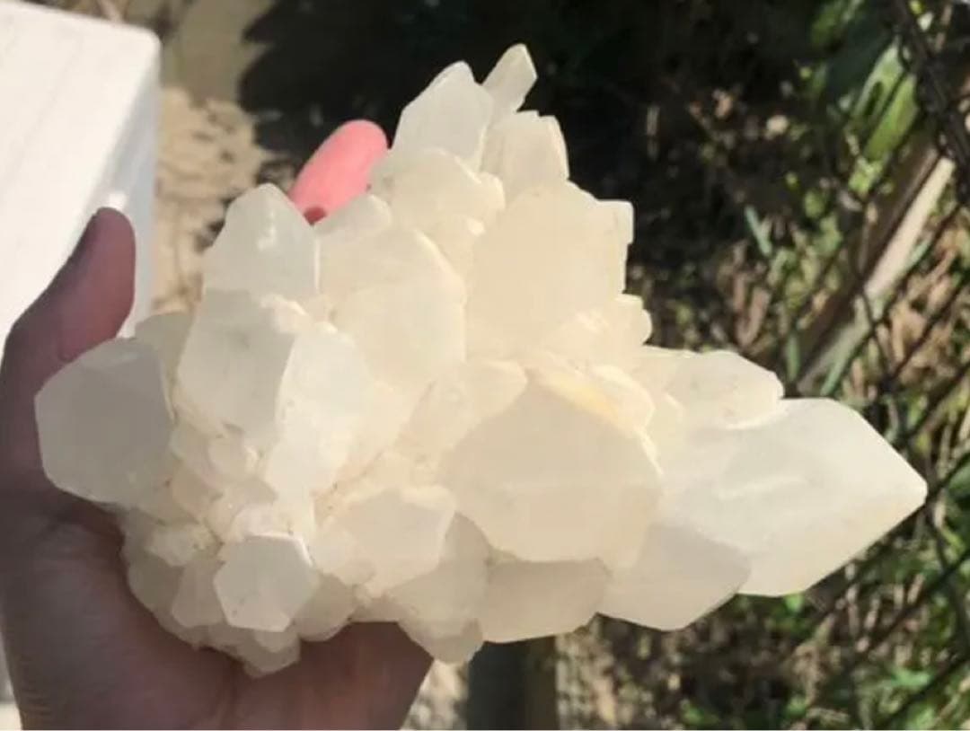 ミルキークォーツ✩クラスター 特大 水晶 1kg越え