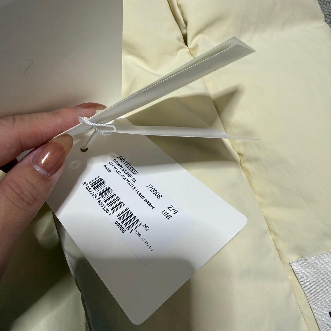 JIL SANDER DOWN SCARF 01 DUNE 最終価格