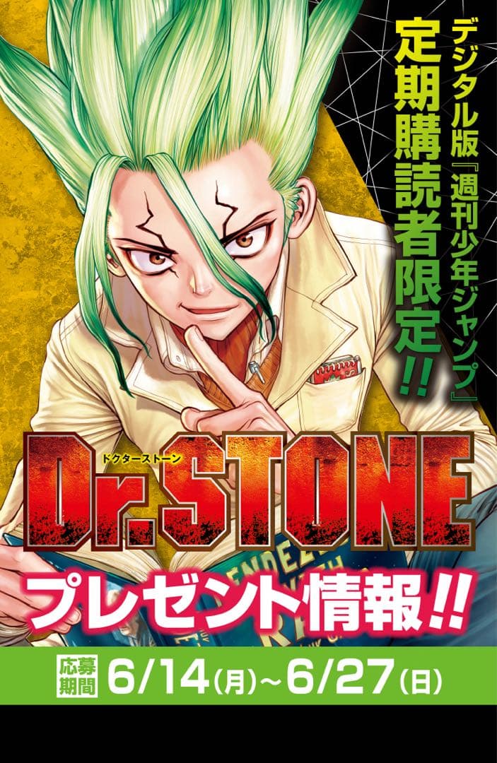 非売品 定期購読者限定 抽選100名 Dr.STONE アクリルスマホスタンド