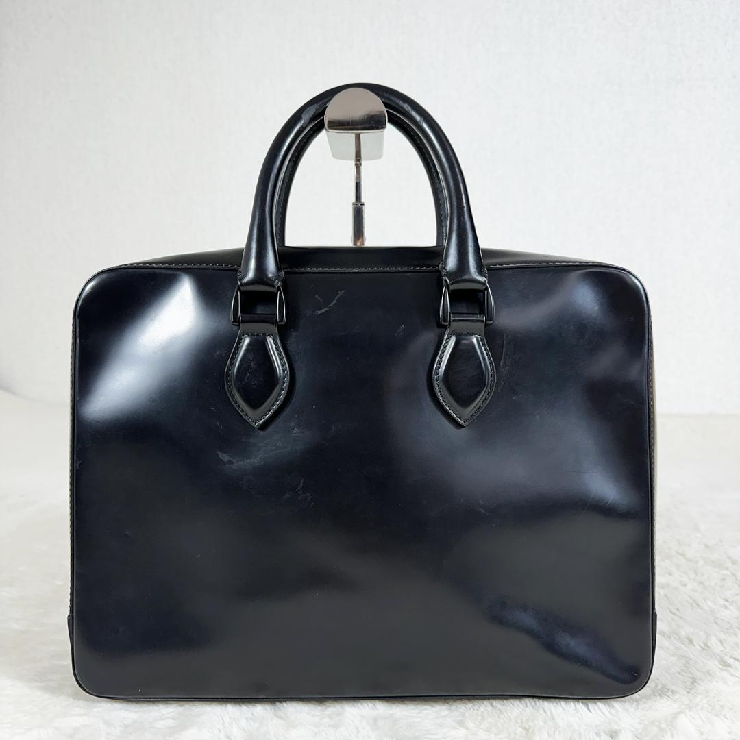 ベルルッティ アンジュール ブラウン ブラック バイカラー ブリーフケース