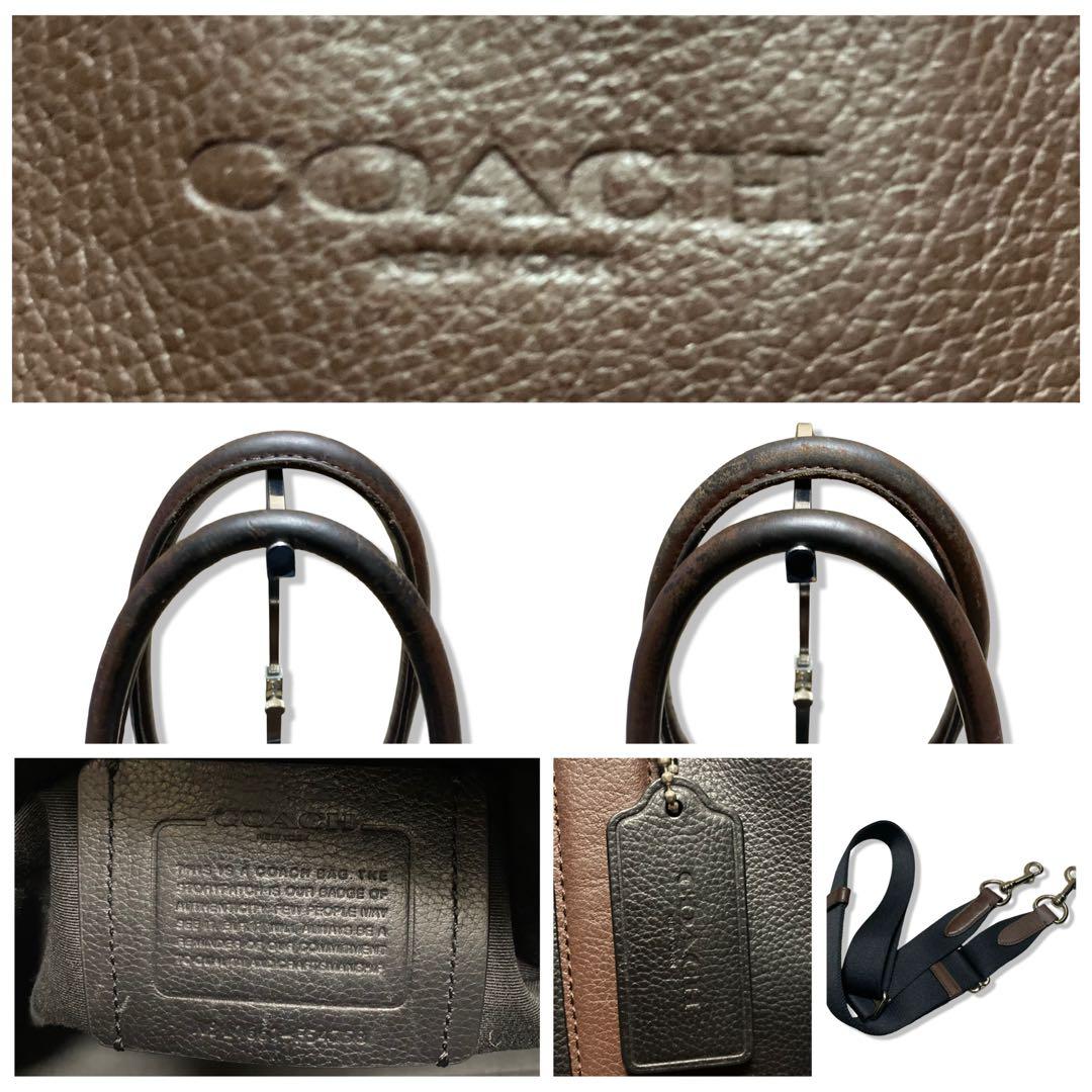 コーチ　ビジネスバッグ　2way　メトロポリタン　A4収納可　レザー　ブラック