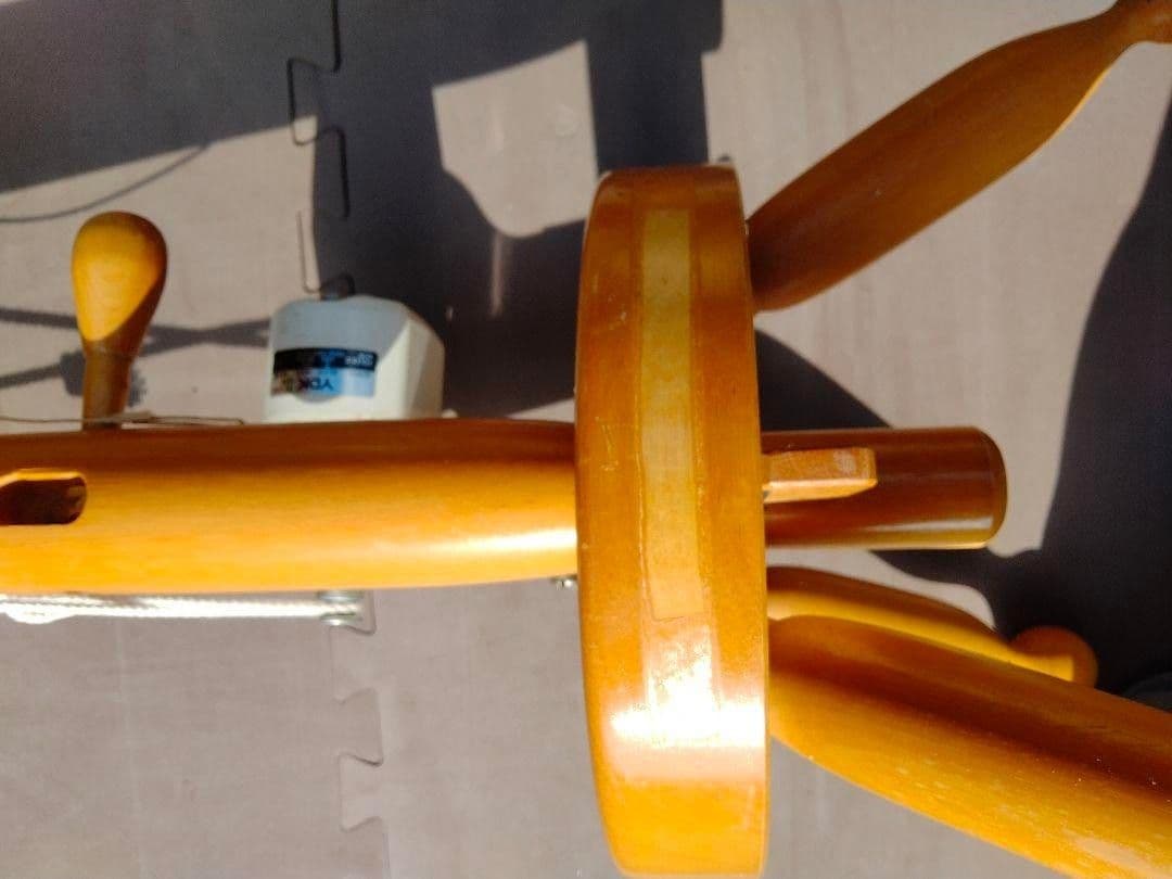 電動紡ぎ車　 東京手織機　糸紡ぎ　羊毛　木綿