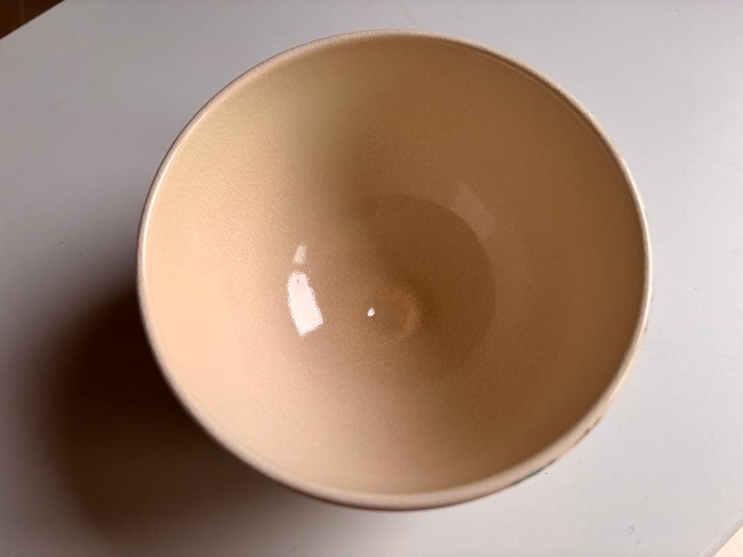 【美品】粟田焼　青楓　茶碗　清昌堂やました　佳山　薫風　共箱