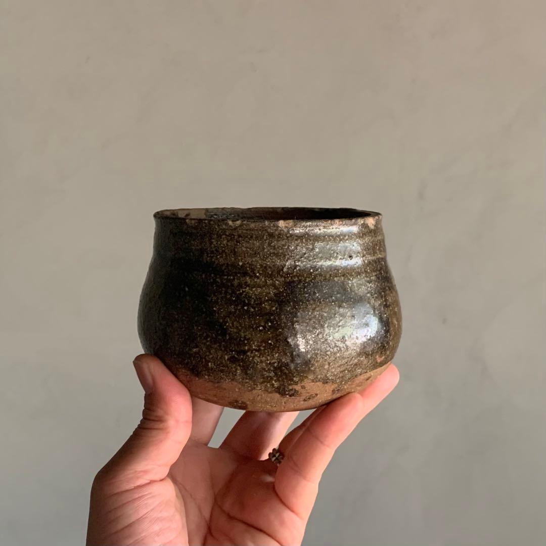 薩摩焼 苗代川 塩笥 塩笥茶碗 茶道具 古美術 古道具 アンティーク 茶碗