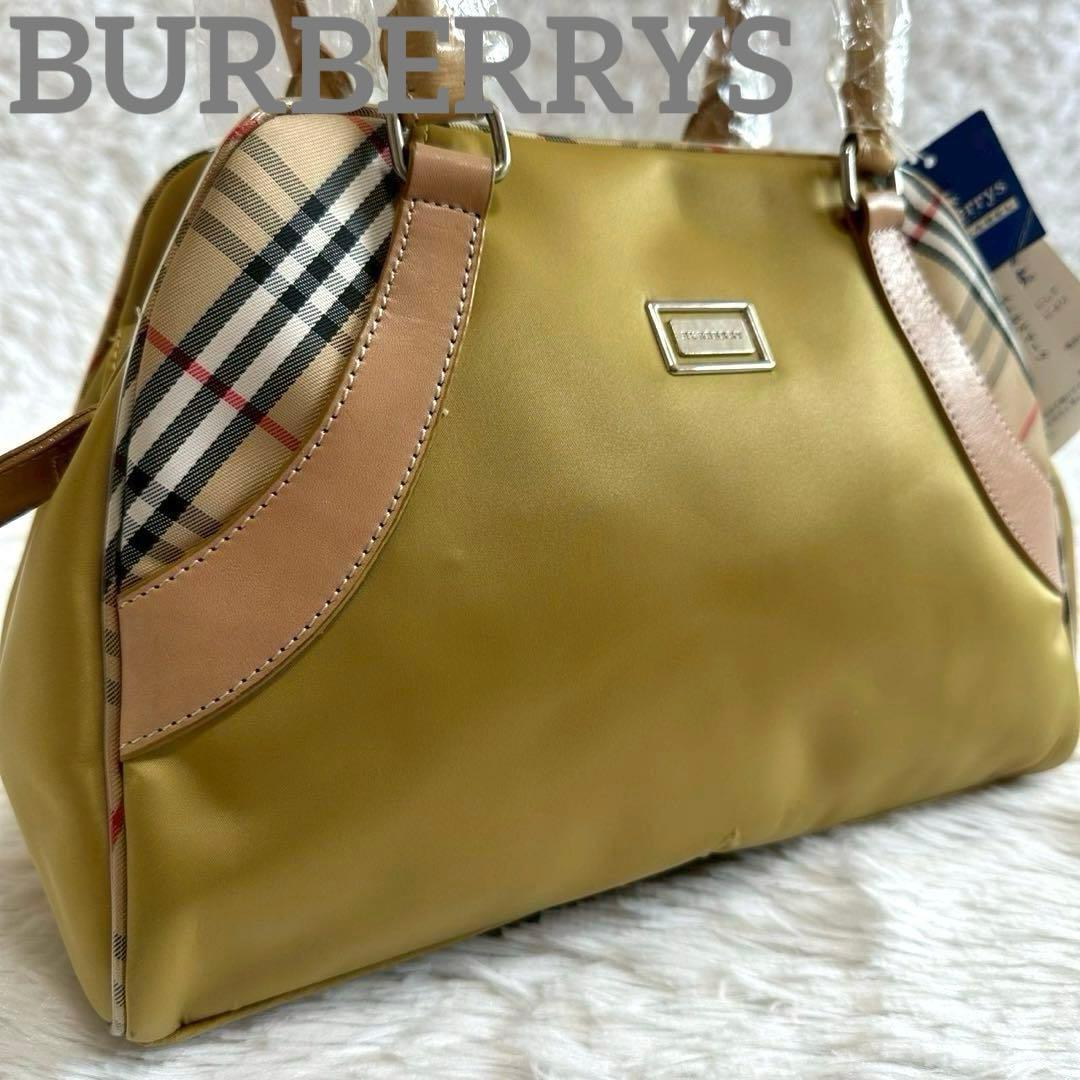 訳あり新品✨バーバリーズ ショルダーバッグ イエロー ノバチェック タグ付き