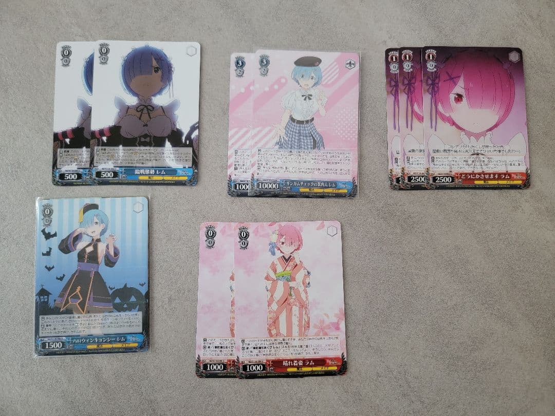 WS(ヴァイスシュヴァルツ) デッキ リゼロ レム 8門 パーツ付き