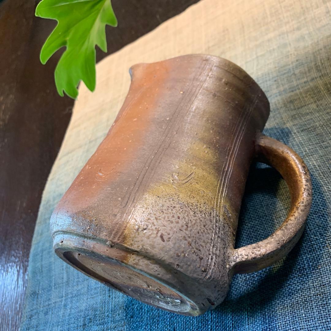 和仁栄幸　備前焼　花入　焼き締め　　金重陶陽　最後のお弟子さん　ほぼ新品