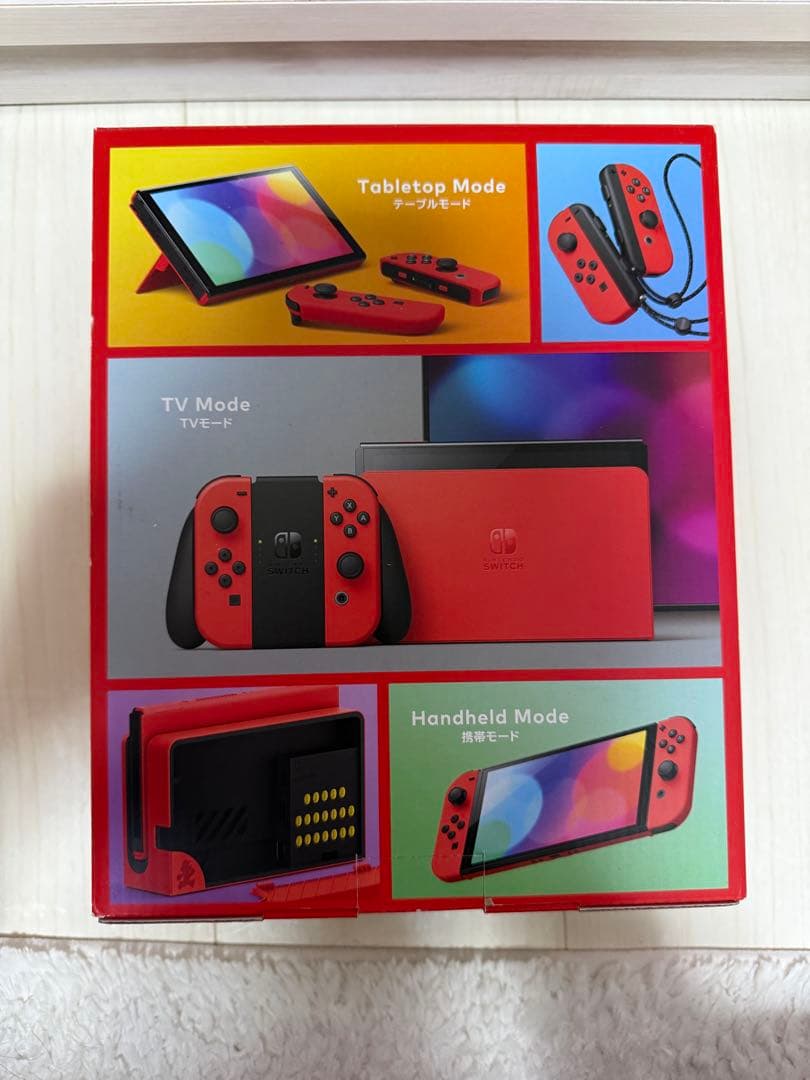 Nintendo Switch有機EL マリオレッド本体と付属品